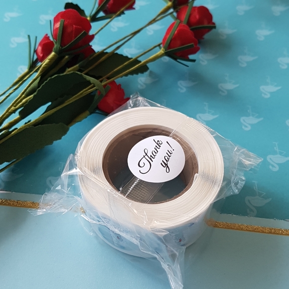 🎅🏼 500 pcs Merry Christmas Thank You Stickers 1" In. - Picture 5 of 5